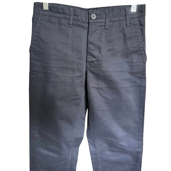 Norse Project New Aros Heavy Chino Pants Straight Leg Mid Rise Dark Navy Size 28 - Picture 5 of 16